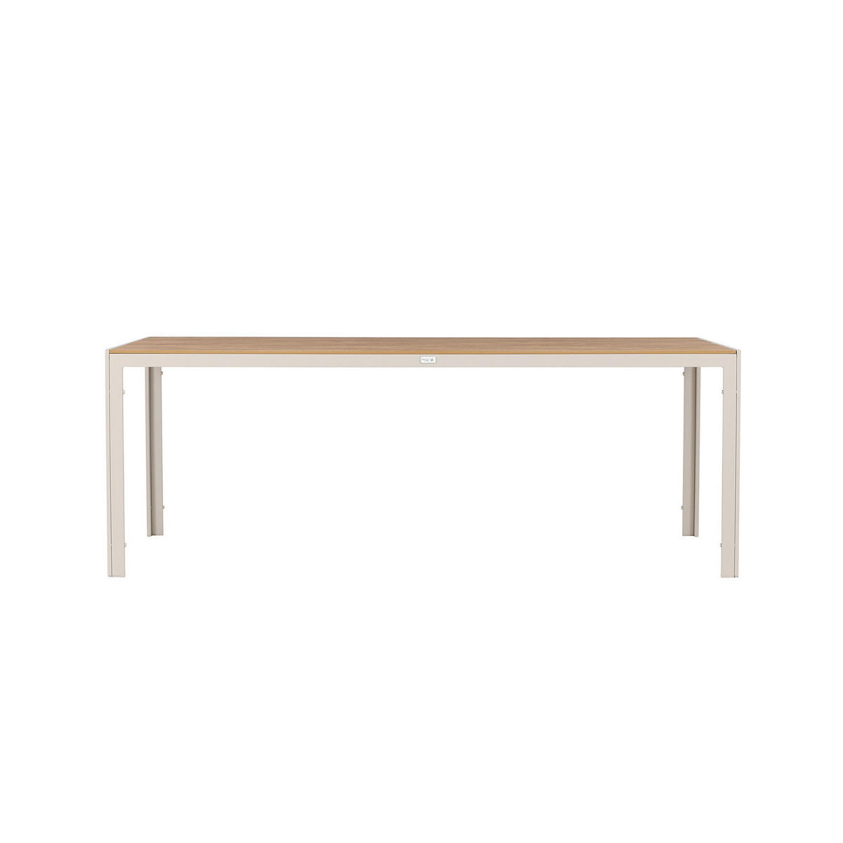 GARTENTISCH - Braun/Weiß, Metall (205/90/74cm) - home24