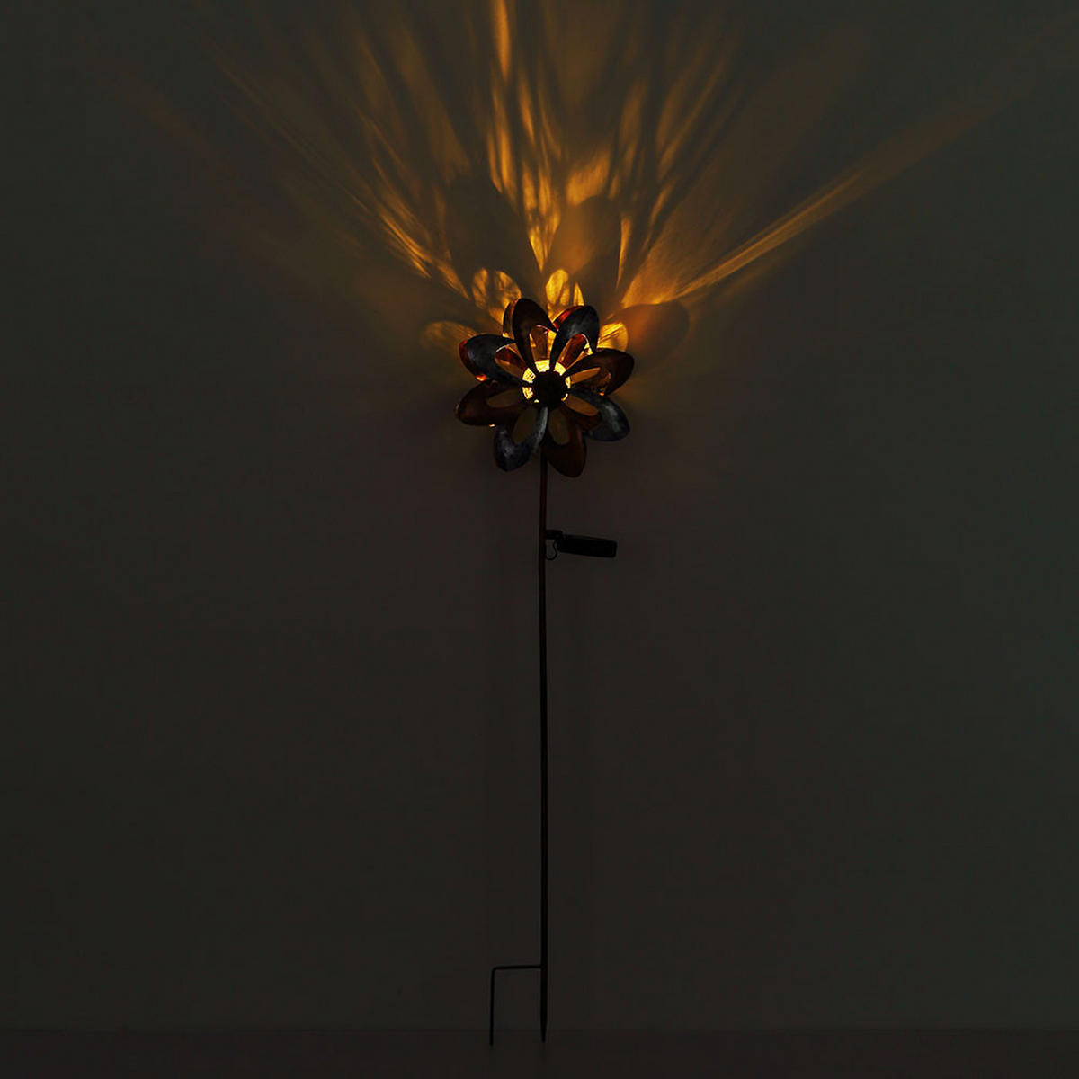 LED AUSSENLEUCHTE Metall Gold 2er Set - Goldfarben, Kunststoff (22/12/92cm) - Globo Lighting