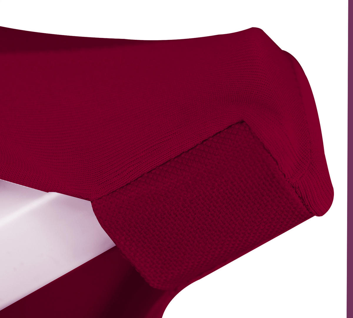 STEHTISCHHUSSE Stella Ø 70cm Bordeaux - Bordeaux, Textil (70/120cm) - Beautissu 