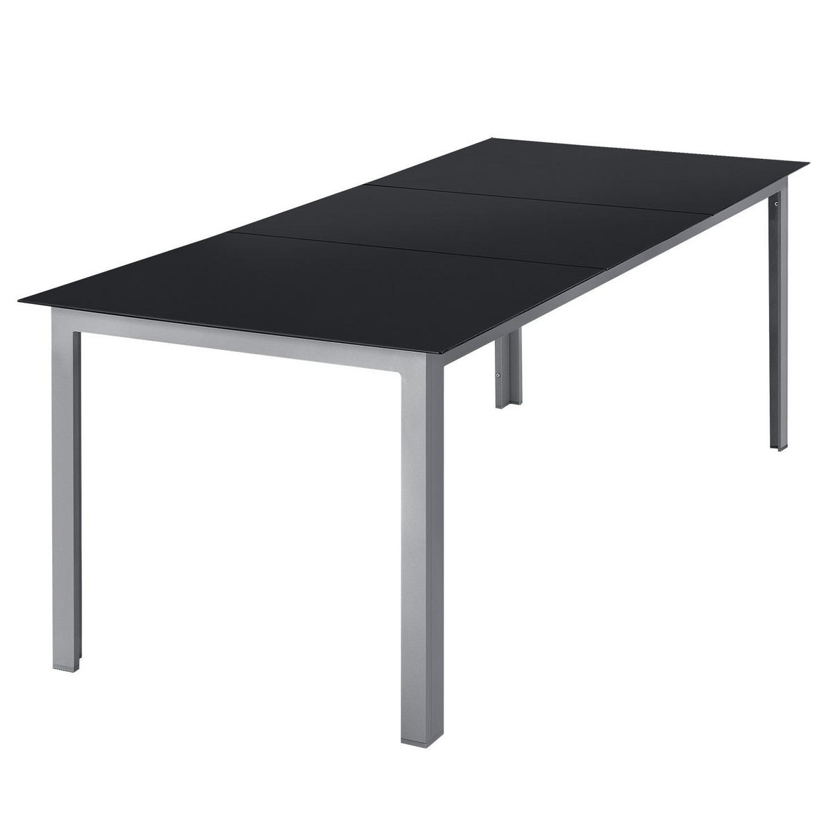 GARTENGARNITUR Milano 9-tlg. - Silberfarben, Metall - Juskys