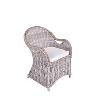 GARTENSTUHL Basel Grau Relaxsessel - Grau, Holz (65/88/64cm) - DELUKE