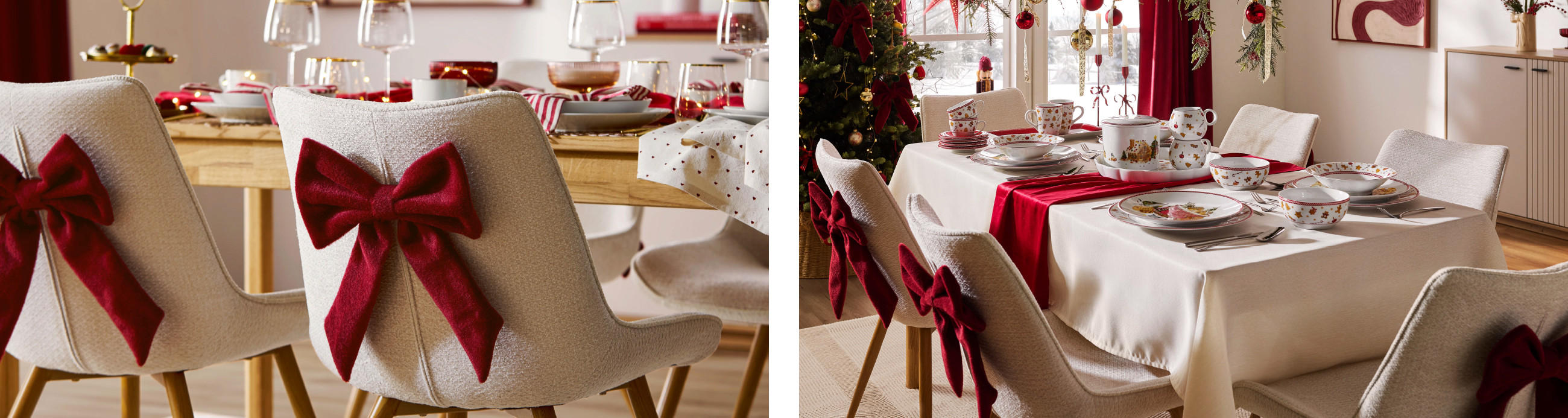 Burgundy Bow Inspiration Speisezimmer