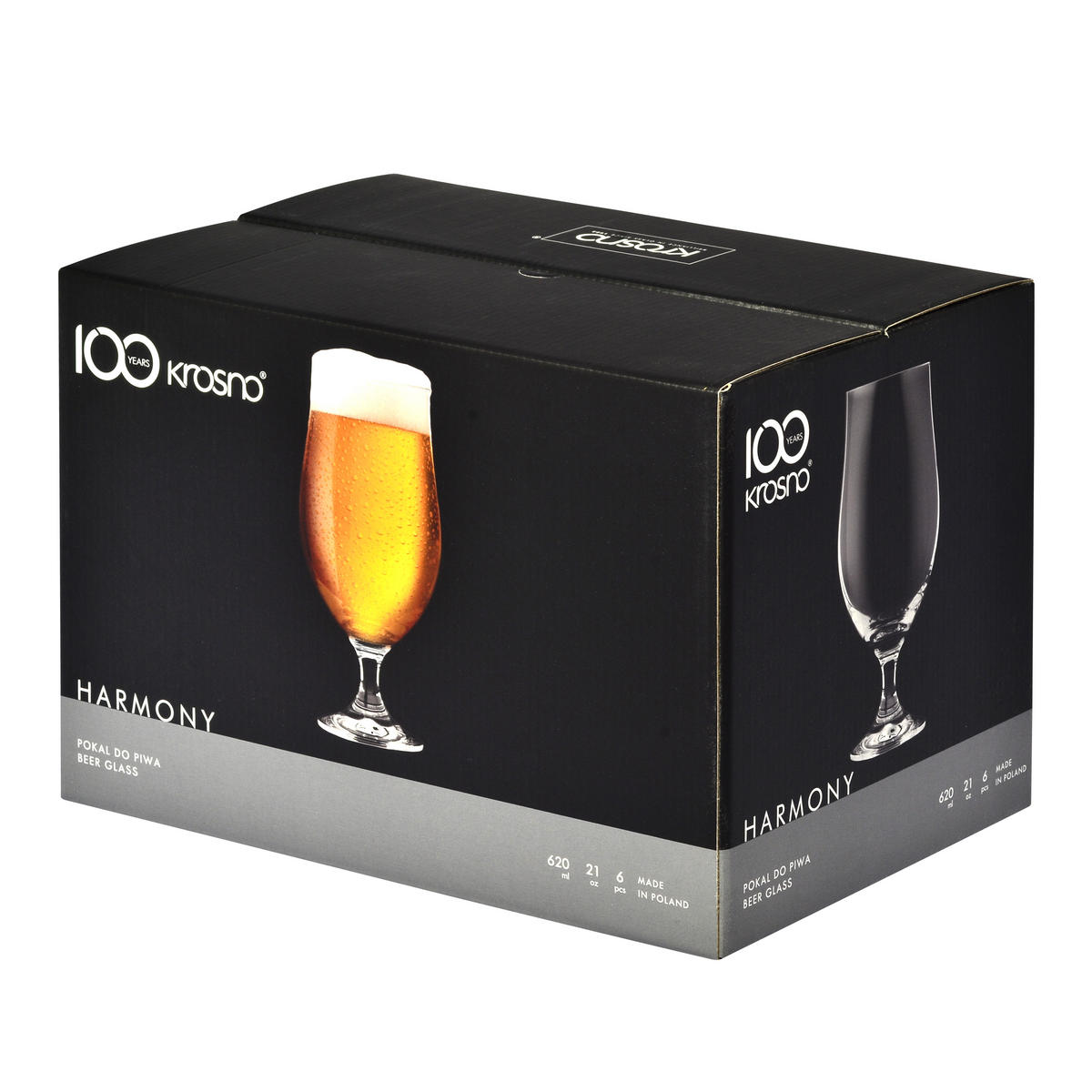 BIERGLÄSER, 6er-Set, 500 ml - Transparent, Glas (0.5L) - Krosno Glass