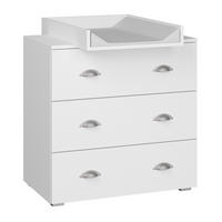 KOMMODE Weiß 80/90/72 - Weiß, Holzwerkstoff (80/90/72cm) - RAUMHIRSCH FURNITURE