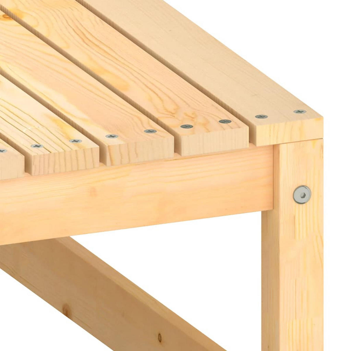 GARTEN-LOUNGE-SET 2-teilig Mit Kissen Kiefer Massivholz - Grau, Holz/Textil - vidaXL