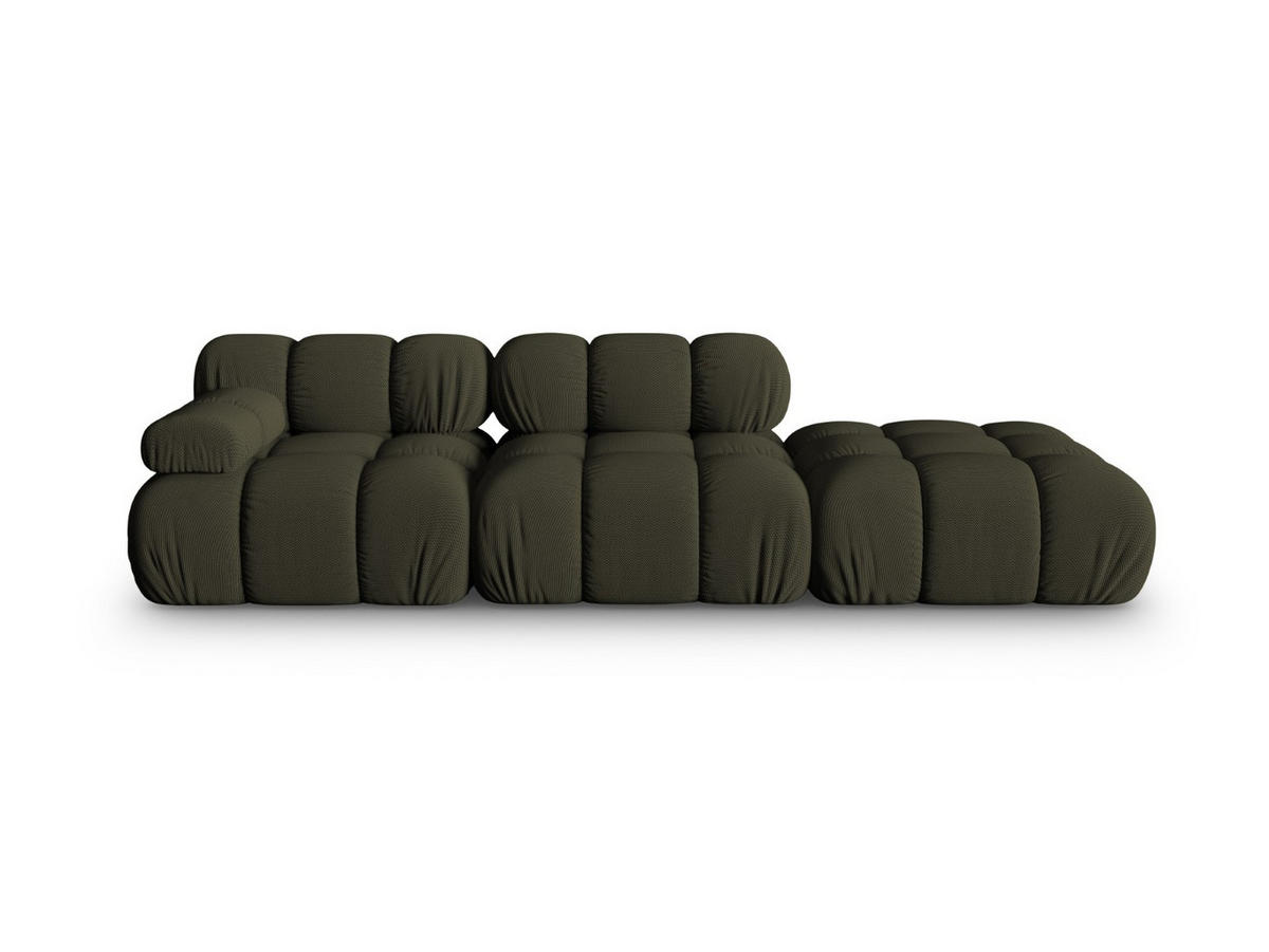 SOFA modular rechts Bellis aus 3D-Stoff Amazonasgrün 4 Sitzplätze - Waldgrün, Textil (282/70/94cm) - Micadoni