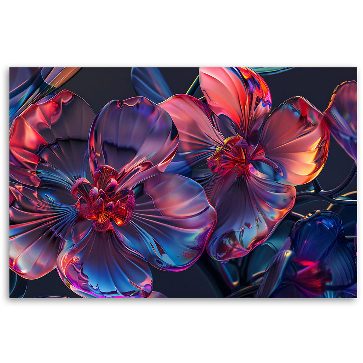 KUNSTDRUCK Bunt 100/70 cm - Multicolor, Textil (100/70cm) - KUNSTLOFT