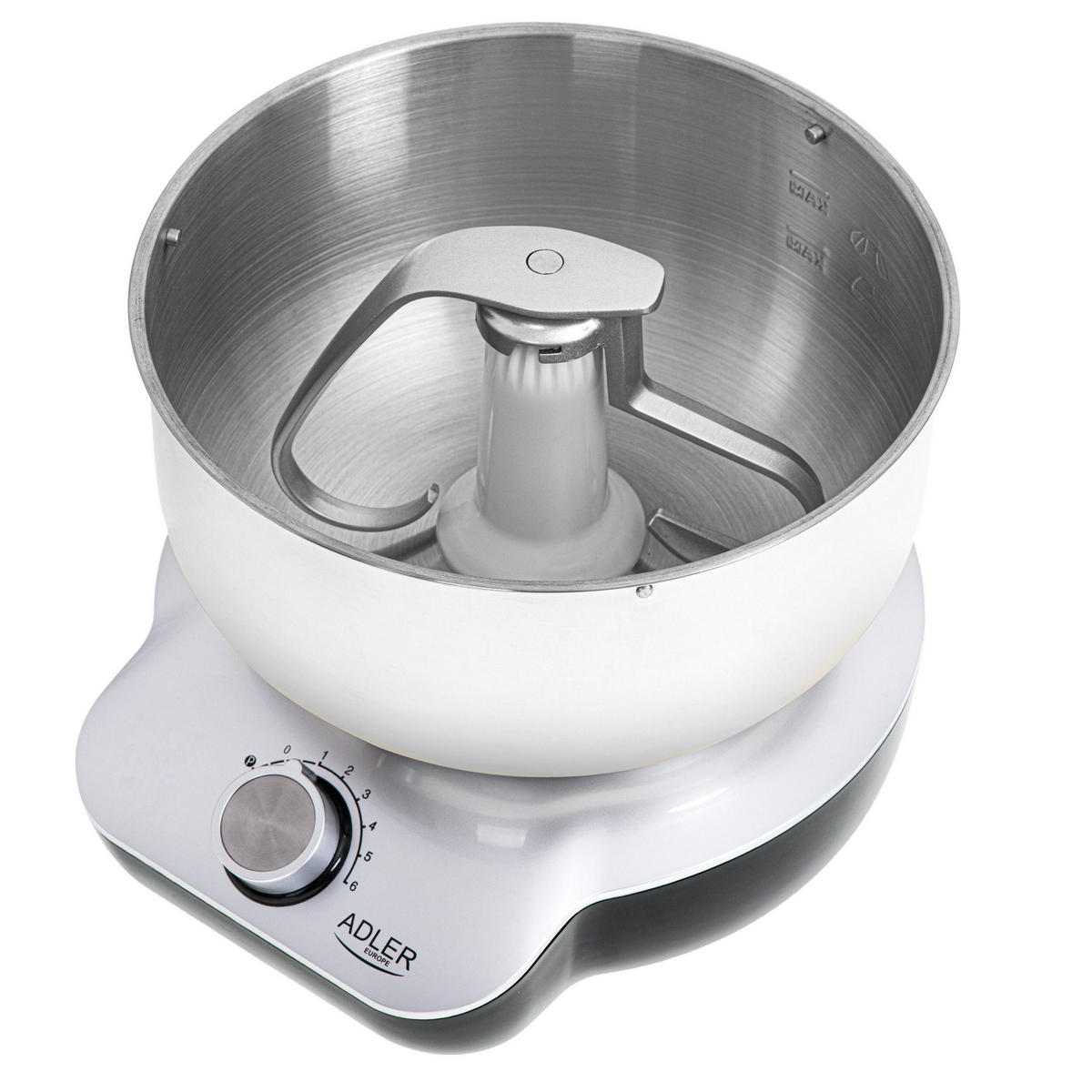KÜCHENMASCHINE AD4222 Silber Edelstahl - Silberfarben, Kunststoff/Metall (35/30/22cm) - Adler