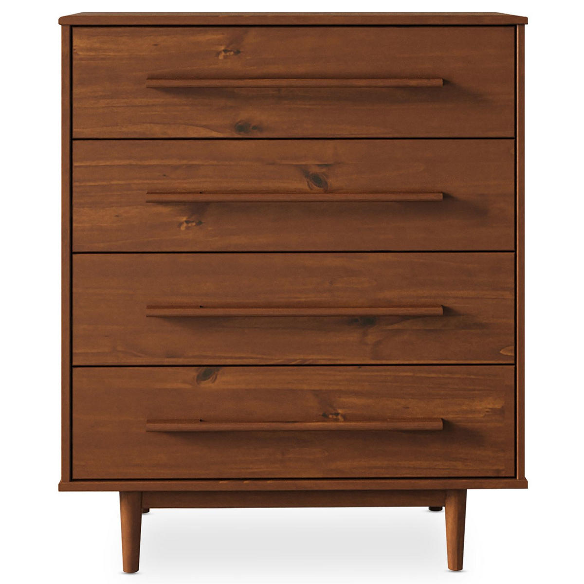 KOMMODE TECCA - Kastanienfarben, Holz (80/96/41cm) - IDIMEX