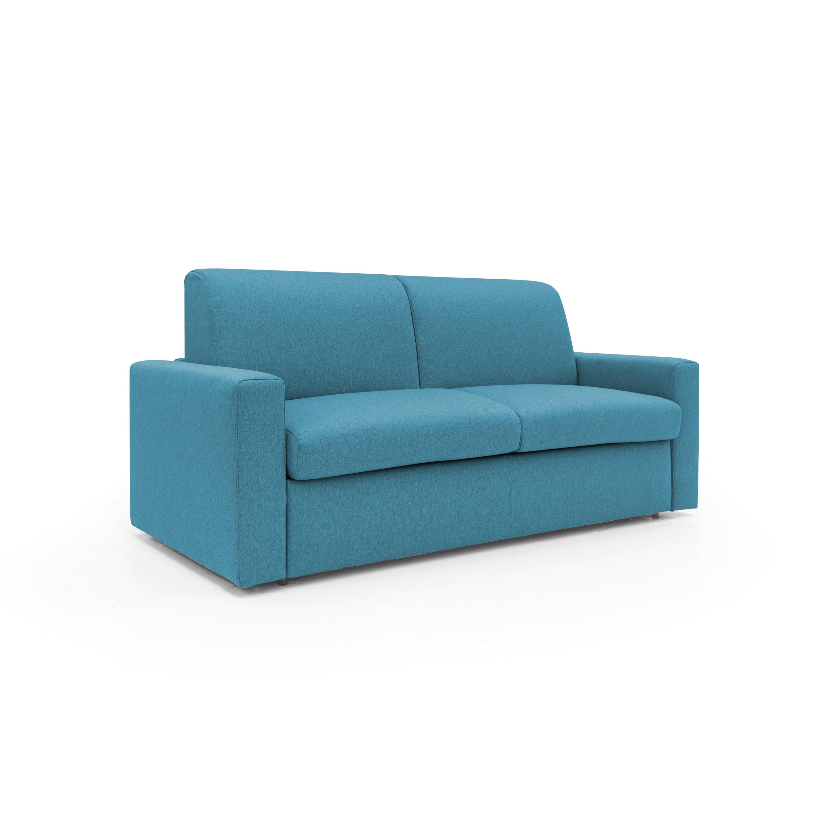 SCHLAFSOFA Kansas - Hellblau, Textil (212/92/95cm) - Divani.store