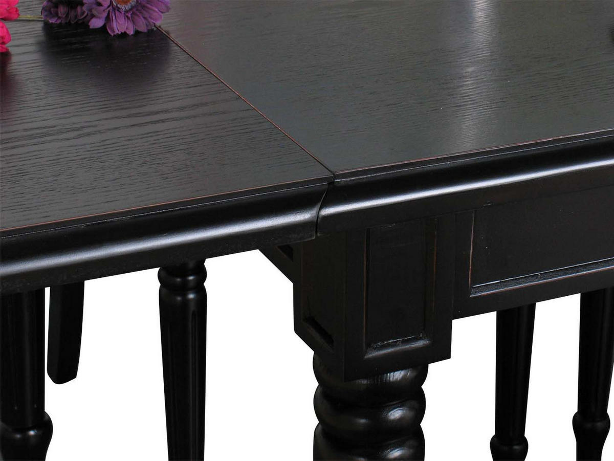 TISCHGRUPPE Schwarz - Schwarz, Holzwerkstoff (180/75/100cm) - ebuy24