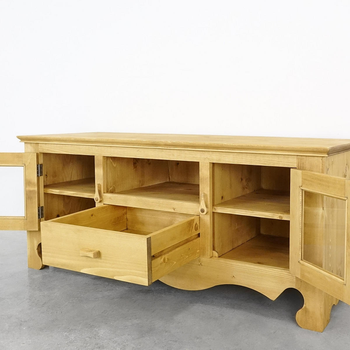 TV-SCHRANK aus Massivholz MEXICANA - Honig, Holz (140/60/50cm) - Seart