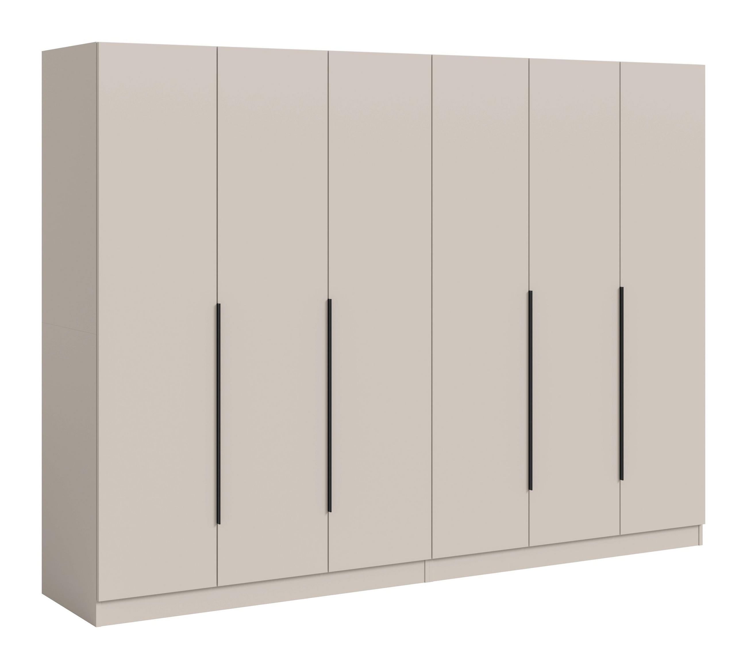KLEIDERSCHRANKKOMBINATION KOPENHAGEN (B/H/T: ca. 240/181/52 cm) in Kaschmir/Kaschmir - Kaschmir, Holz (240/181/52cm)