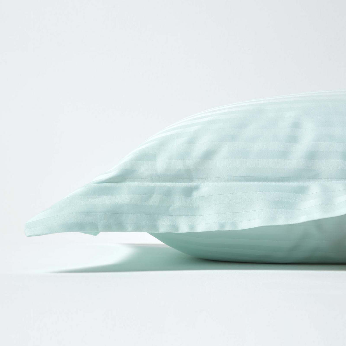 KISSENBEZUG Damast mit Stehsaum, Fadendichte 330 - Blau, Textil (48/74cm) - Homescapes