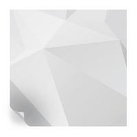 FOTOTAPETE 250x250 cm - Graue Dreiecke - Weiß, Textil (250/250cm) - Wallfluent