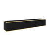 HÄNGEBOARD Banff RTV175 MDF – Schwarz Matt, Artisan-Eiche - Schwarz, Glas/Holzwerkstoff (175/30/32cm) - Komodee