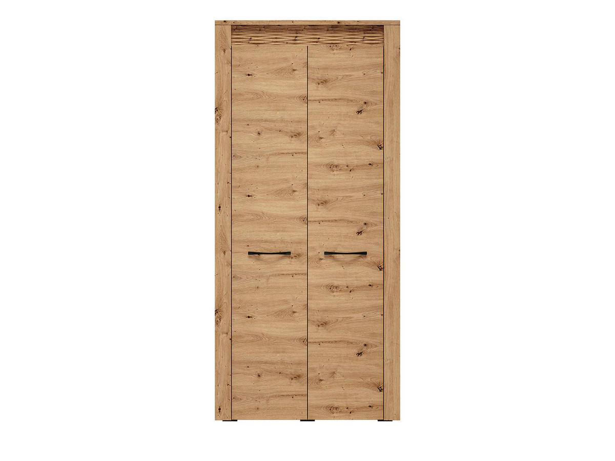 KLEIDERSCHRANK – 92 cm – Artis – Eiche Artisan - Eiche Artisan, Holzwerkstoff (92/200/55cm) - hi-markt