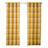 ÖSENVORHANG Morocco blickdicht 2er-Set, 167/228 cm - Gelb, Textil (167/228cm) - Homescapes