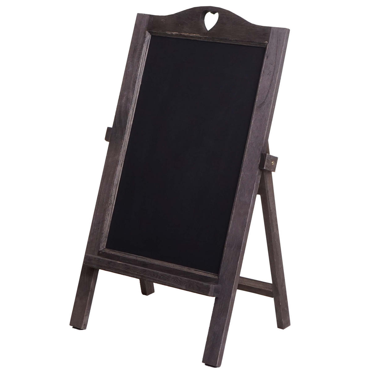 WERBETAFEL 66x37x27cm Shabby-Look Vintage Grau-Braun - Graubraun, Holz (37/66/27cm) - PROREGAL