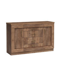 KOMMODE UDINE 140/90/44cm mit 4 Schubladen 2 Türen Bronzefarben - Bronzefarben, Holzwerkstoff (140/90/44cm) - MASSENO