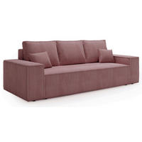 SOFA Rosa AGA Ausziehbar - Rosa, Textil (256/94/97cm) - Sepro Meble