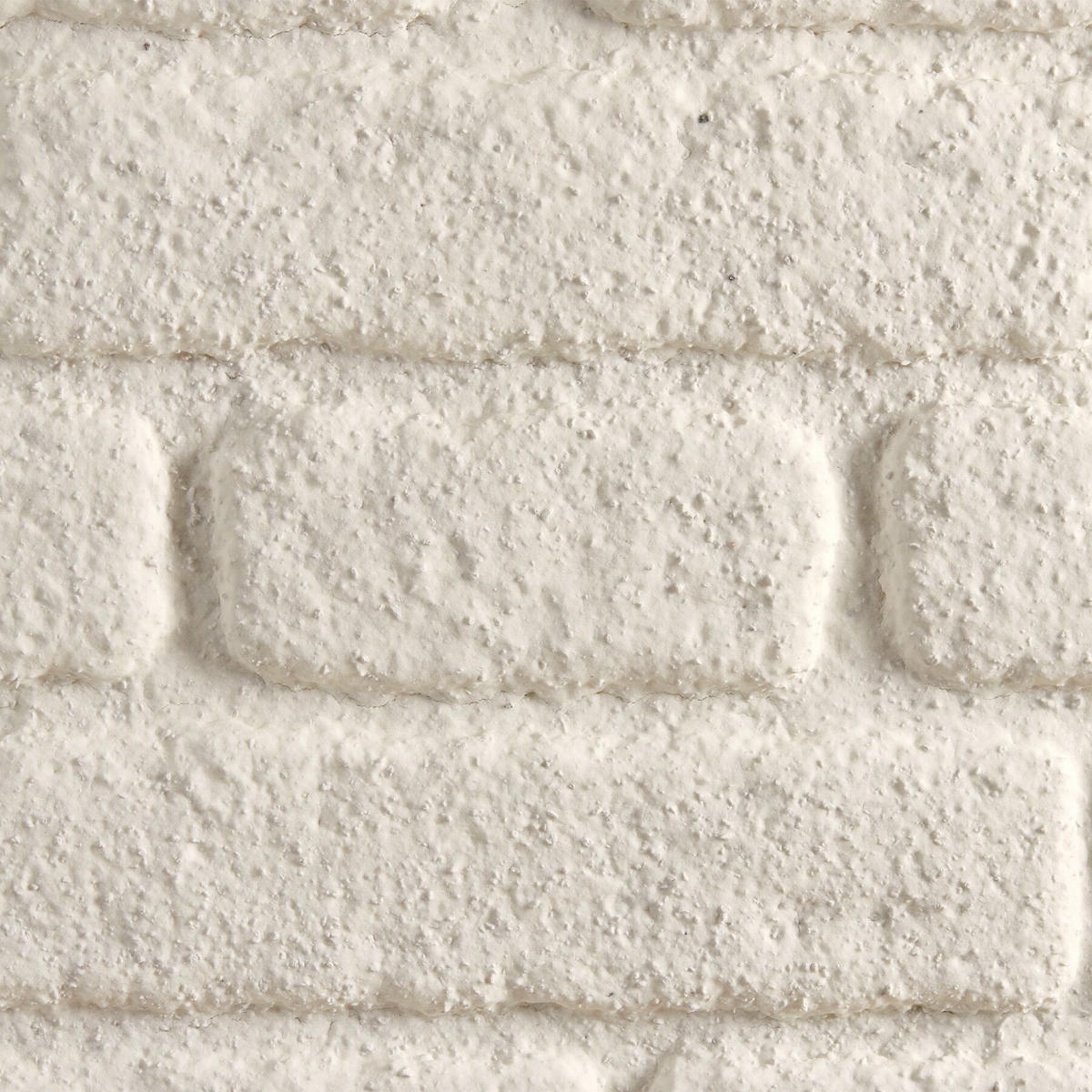 3D-WANDPANEELE , 100 x 50 x 2 cm, 5 m² Abdeckungsfläche, flexibel zuschneidbar, Backstein weiß - Weiß, Kunststoff (50/2/100cm) - tectake