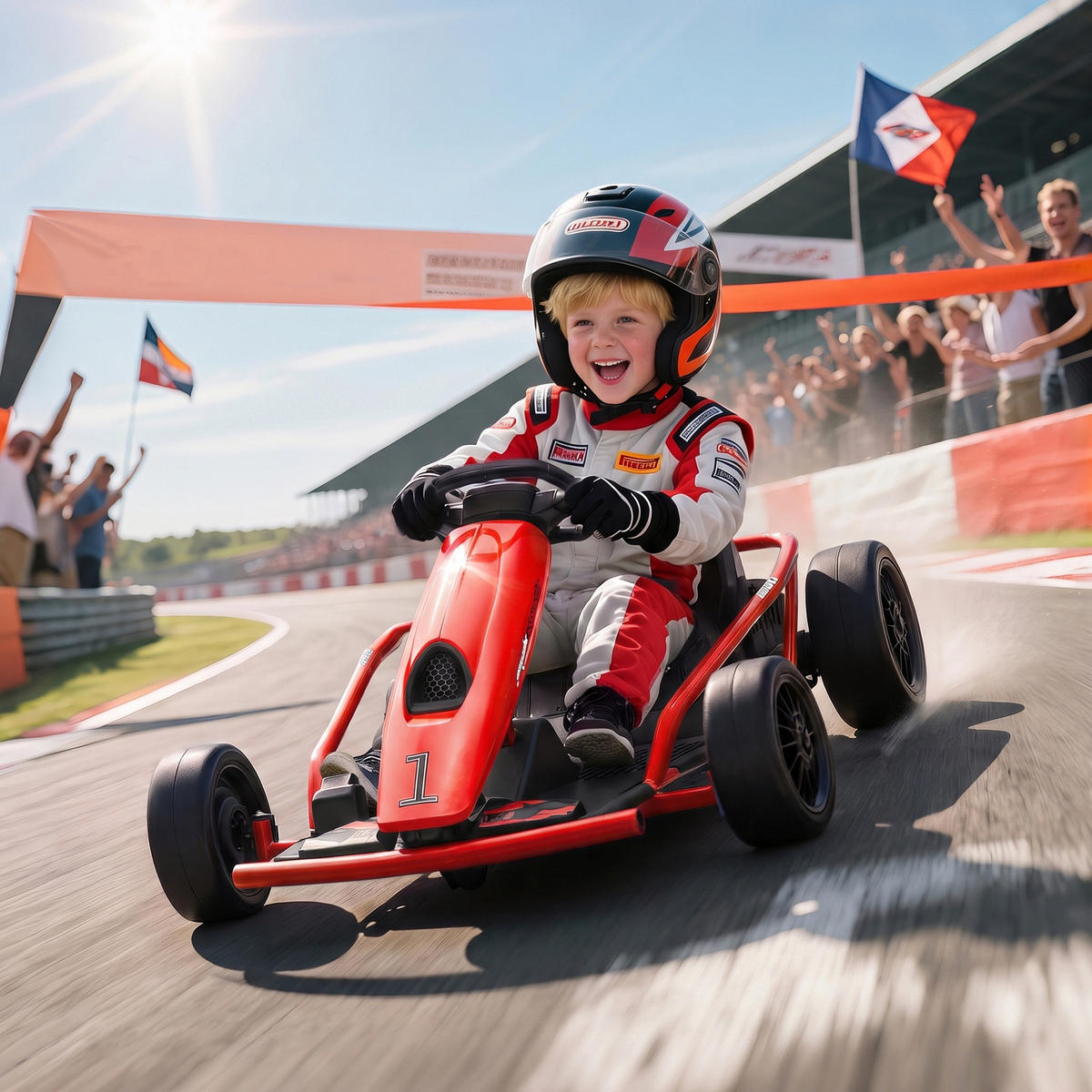 ELEKTRO-GO-KART Kunststoff Metall Rot - Rot, Kunststoff (115/77/54cm) - HOMCOM