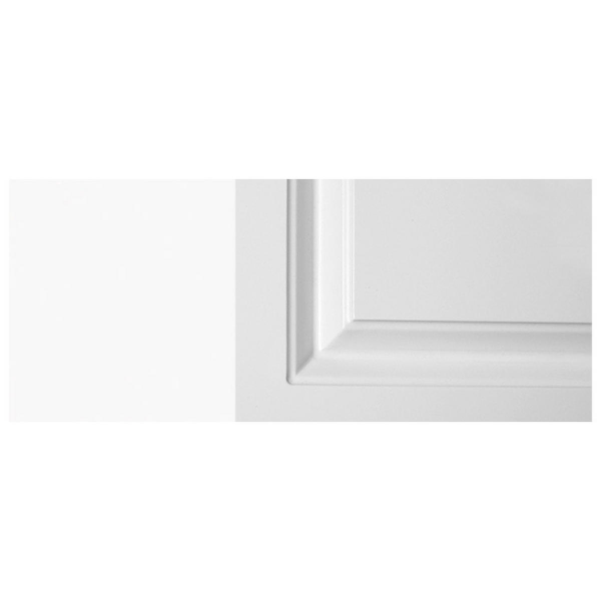 WINKELKÜCHE Pescara signalweiß matt / weiß matt 15-teilig mit Teilauszug (Blum Metabox) - Weiß, Holzwerkstoff/Metall (330/243/306cm) - Feldmann-Wohnen