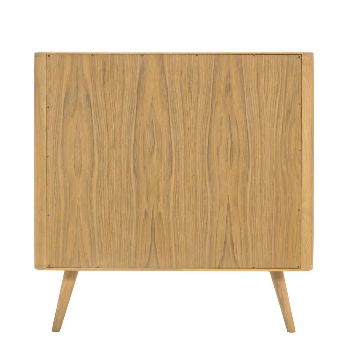 KOMMODE - Wildeiche teilmassiv - Weiß / Wildeiche - Weiß, Holzwerkstoff (90/90/42cm) - home24