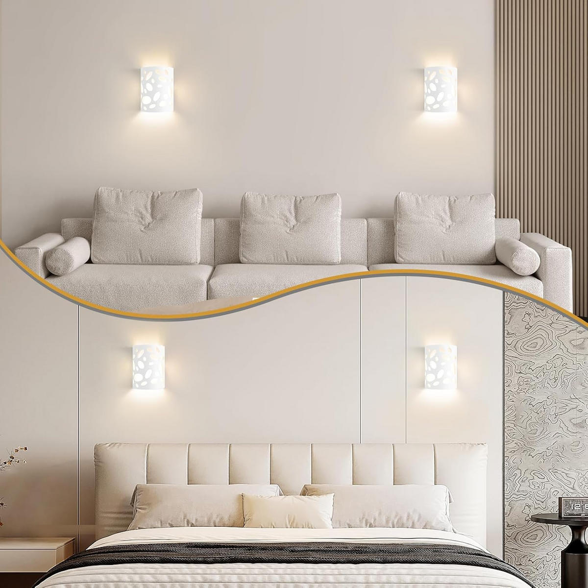 LED - WANDLEUCHTE Nixthun 18.0/9.0/23.0 cm - Weiß, Metall (18/9/23cm) - ZMH