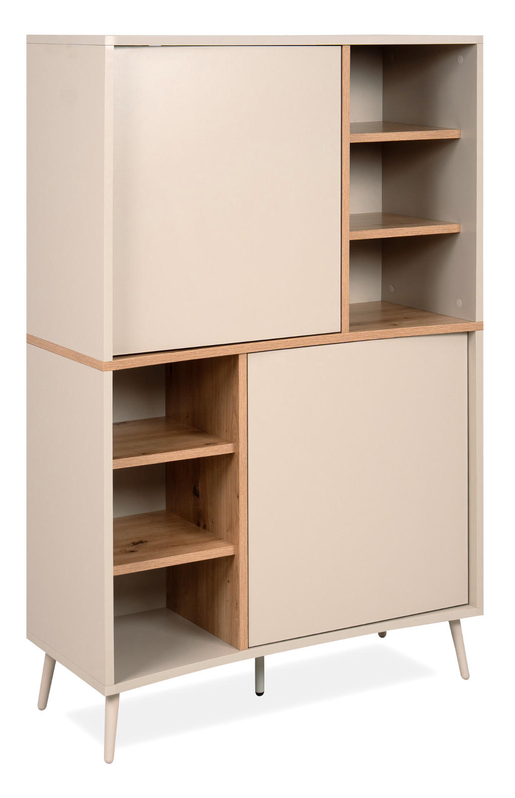 Furn.Design Highboard Kaschmir, Eiche Artisan 90x140x37.5 cm