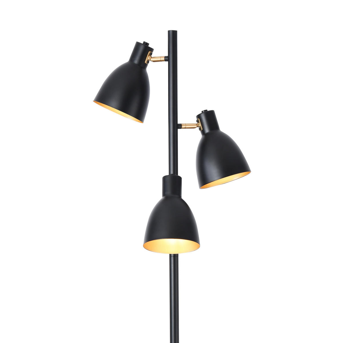 STEHLEUCHTE Witney - Schwarz, Metall (25/25/154cm) - lux.pro