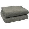 BADETUCH, 2er-Set, 100x150 cm, 100% Baumwolle, Braun - Taupe, Textil (100/150cm) - Zollner