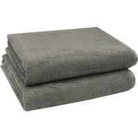 BADETUCH, 2er-Set, 100x150 cm, 100% Baumwolle, Braun - Taupe, Textil (100/150cm) - Zollner