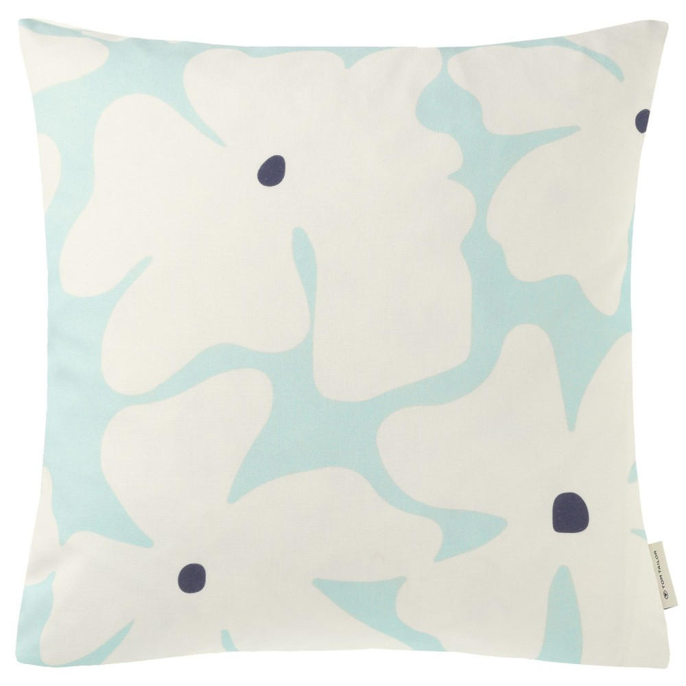 ZIERKISSENHÜLLE Scandi Flower hellblau 45x45cm - Hellblau, Textil (45/45cm) - Tom Tailor