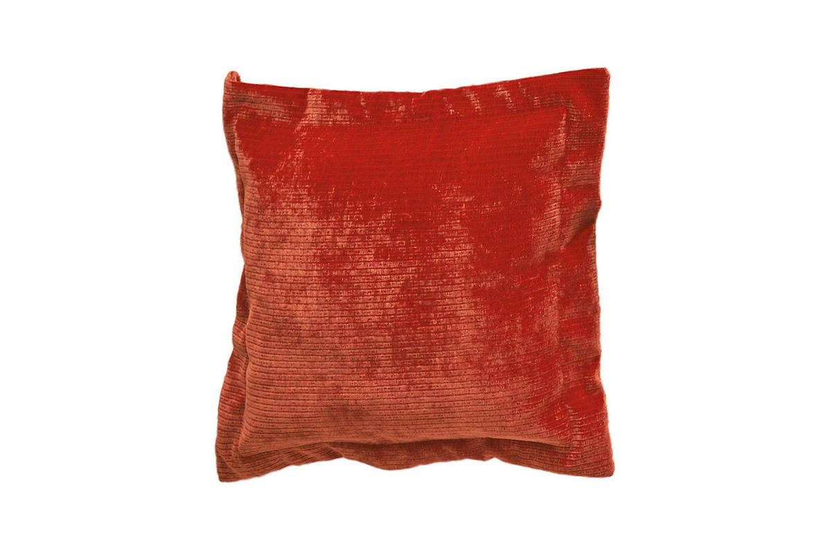 FLATTERKISSEN MEDIUM SEPHI Cord - Rot, Textil (75/75cm) - KAWOLA