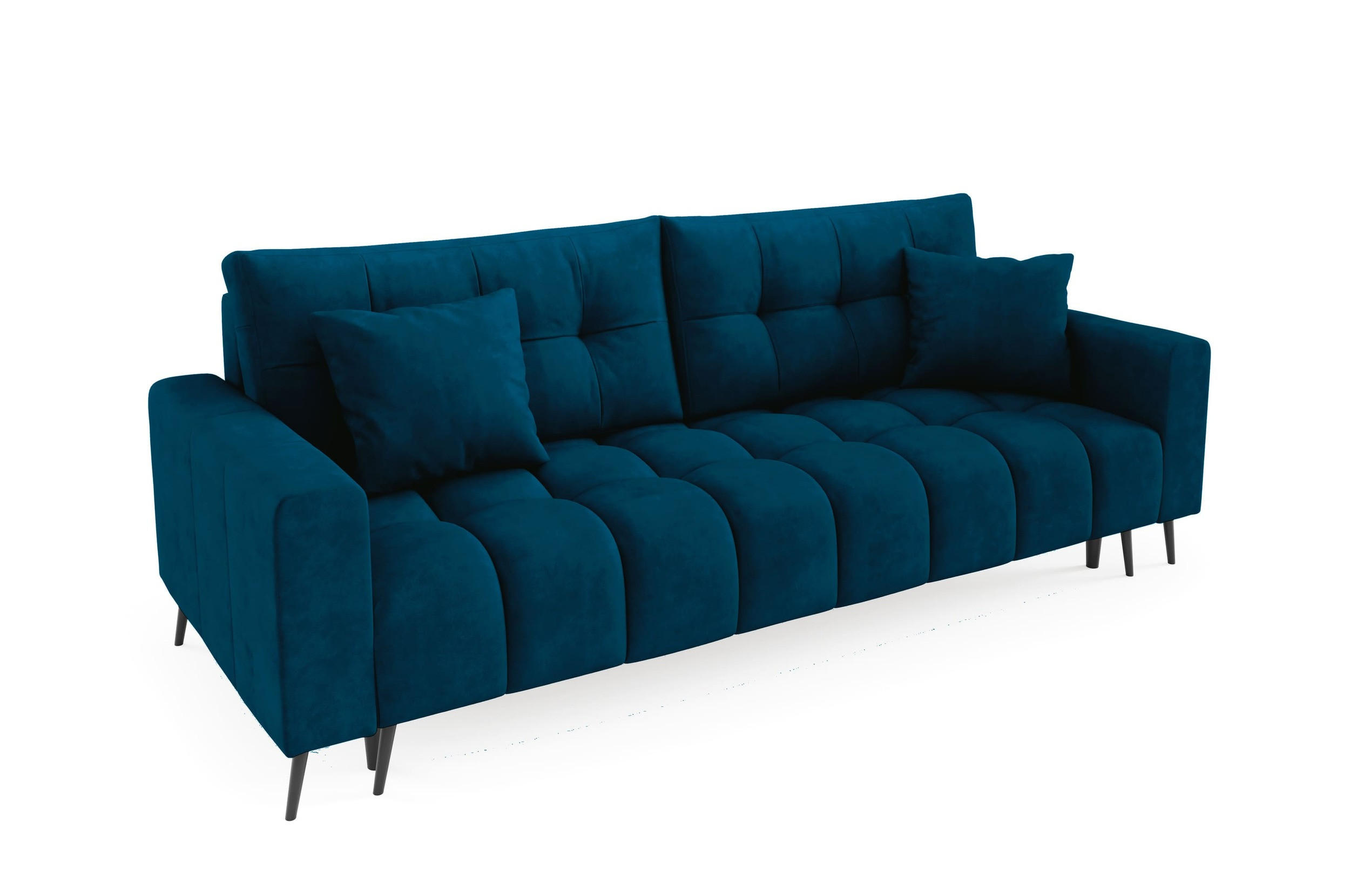 SCHLAFSOFA - Sofa Forta - Dunkelblau (Amon 07) - Dunkelblau, Holz (233/72/101cm) - Möblo