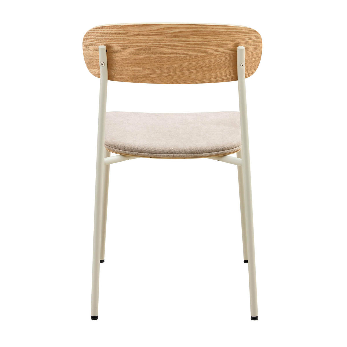 STÜHLE 2-tlg., Beige - Beige, Holz (46/78/52cm) - Oviala