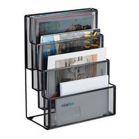 ZEITSCHRIFTENHALTER - Schwarz, Metall (33/43/18cm) - Relaxdays
