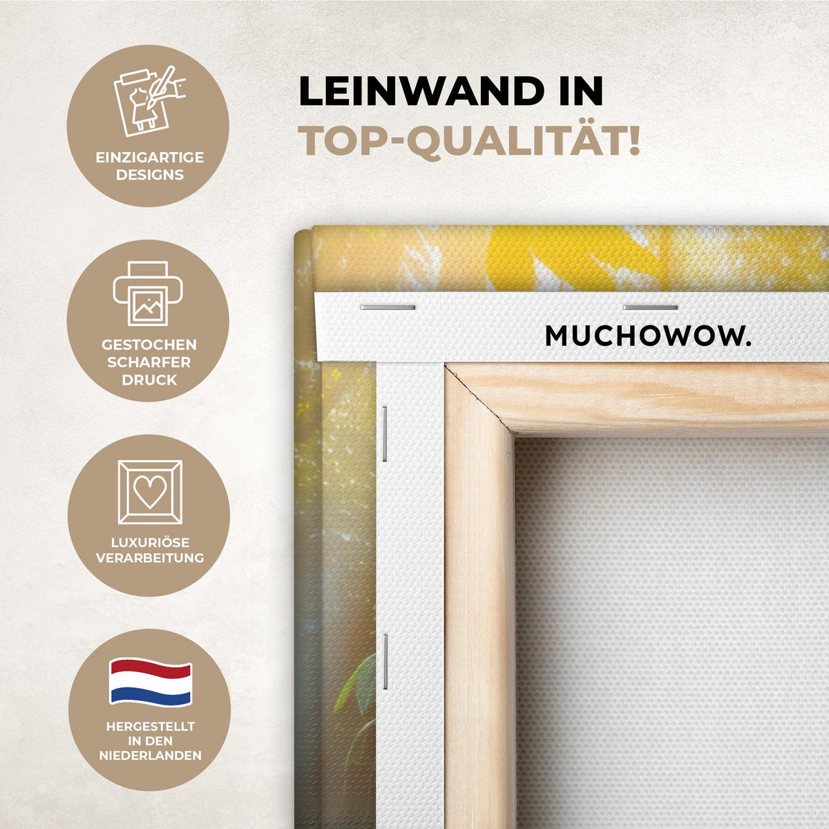 OBRAZ NA PLÁTNĚ Vodopád - Džungle - Slunce - Zelená - Příroda 60x80 cm - zelená barva, textil (60/80cm) - MuchoWow