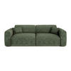 SCHLAFSOFA GERADE Geprägter Samt Smaragdgrün 240cm - Smaragdgrün, Textil (240/73/97cm) - Sia Home