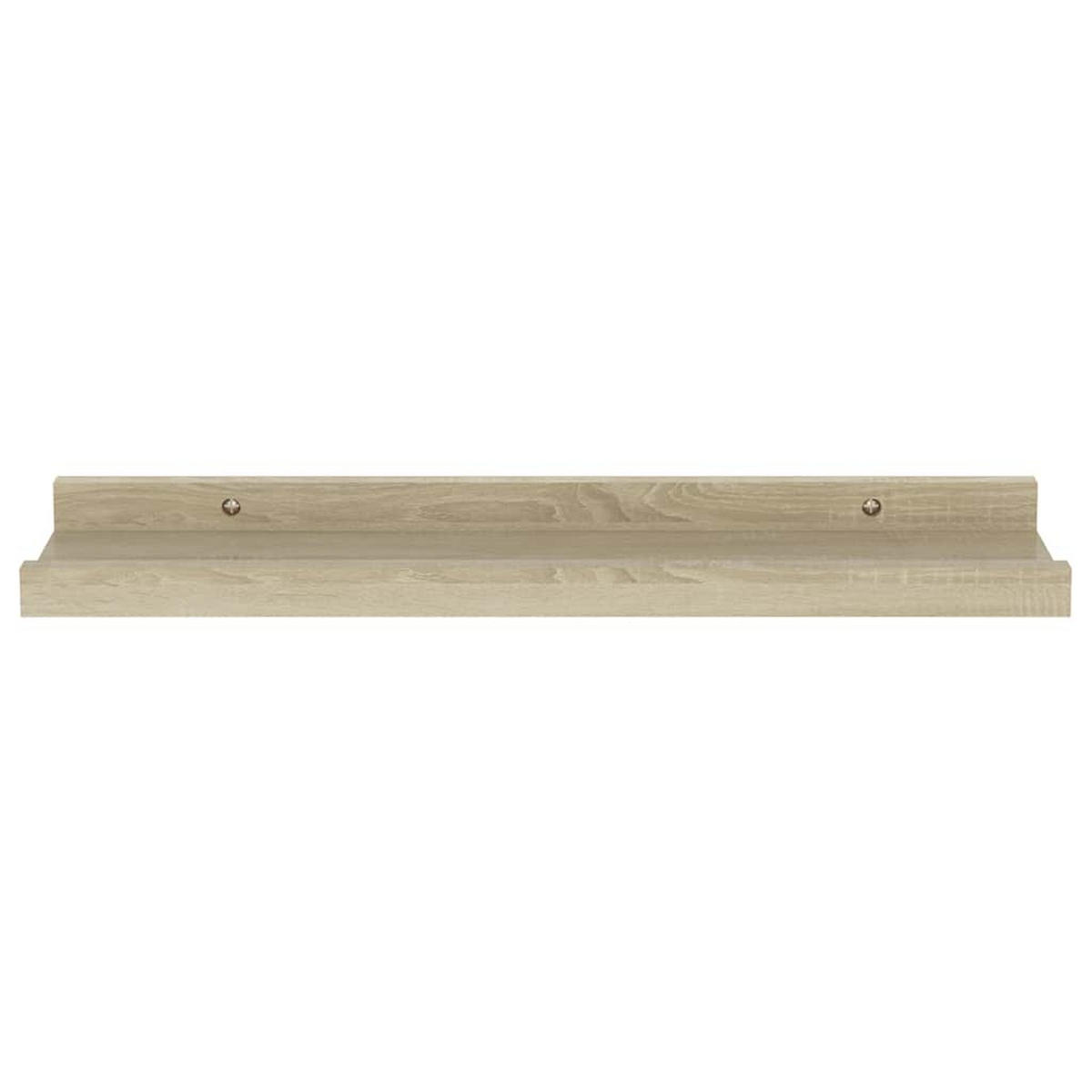 WANDREGALSET 4-teilig 40/9/3 cm aus MDF Sonoma-Eiche Dekor Max. Belastbarkeit 5 KG - Sonoma Eiche, Holzwerkstoff (40/3/9cm) - vidaXL