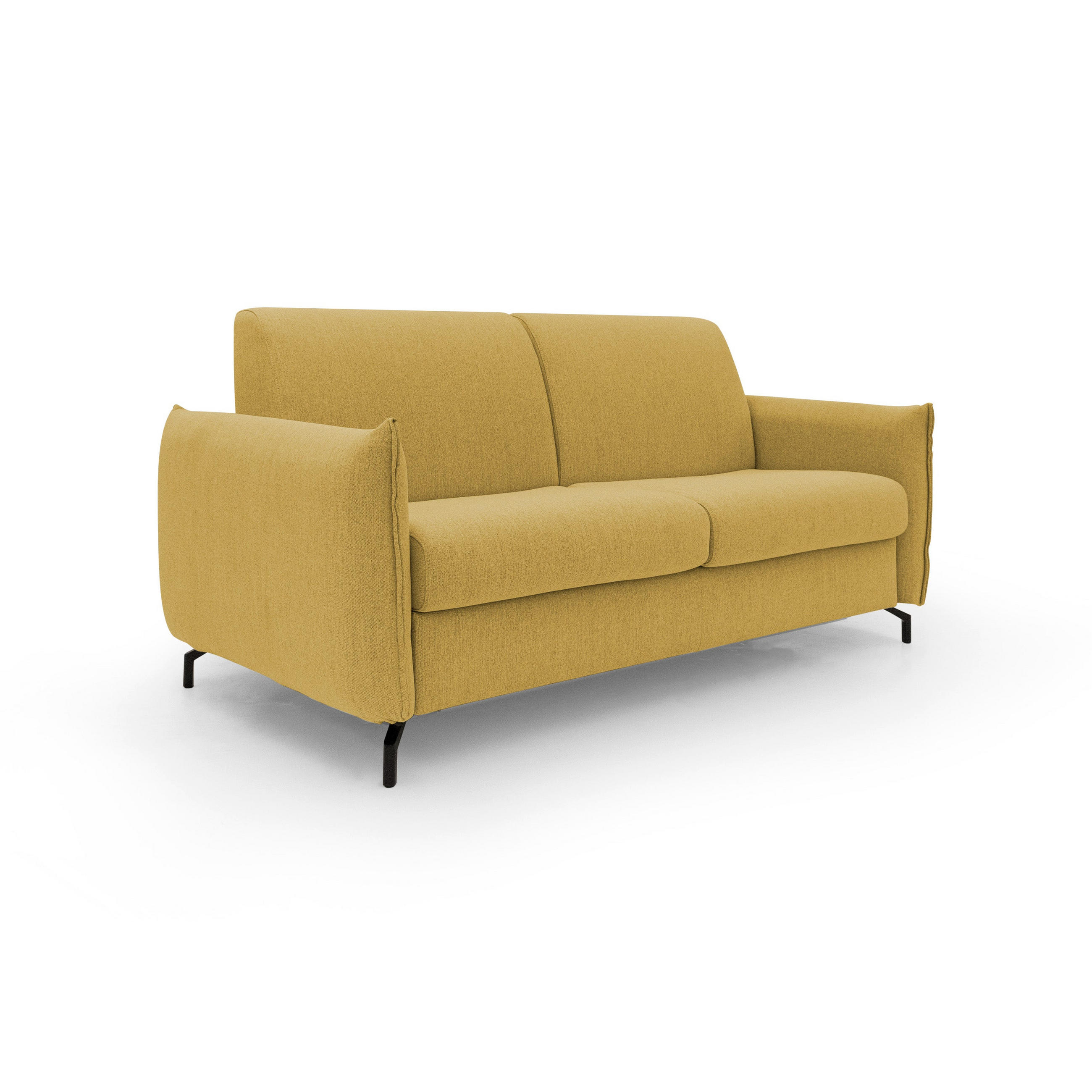 SCHLAFSOFA Scarlet - Gelb, Textil (175/95/96cm) - Divani.store