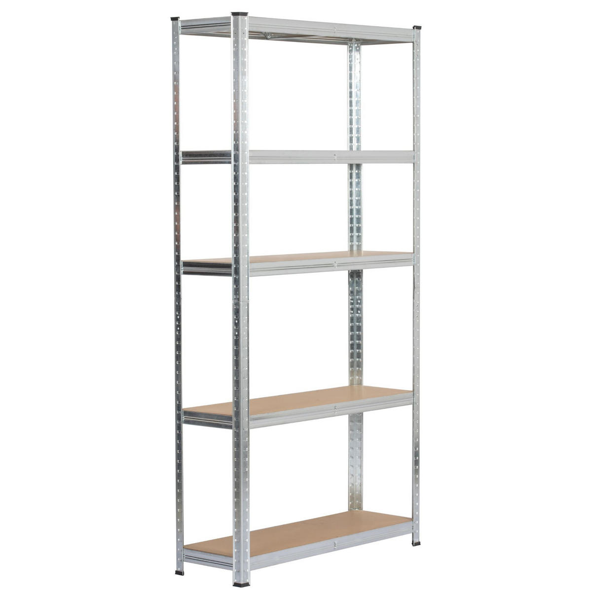 SCHWERLASTREGAL galvanisiertes Silber 90x30x180 cm - Silberfarben, Metall (90/180/30cm) - Akord