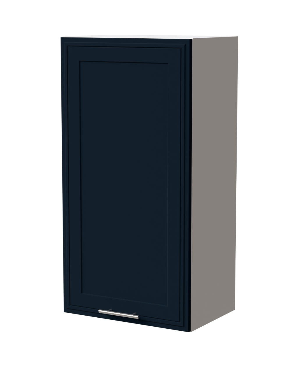 HÄNGESCHRANK Salo W4/50 Weiß / Indigo Matt 50 / 32,5 / 96cm - Weiß/Dunkelblau, Holz/Holzwerkstoff (50/96/32.5cm) - Feldmann-Wohnen