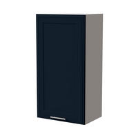 HÄNGESCHRANK Salo W4/50 Weiß / Indigo Matt 50 / 32,5 / 96cm - Weiß/Dunkelblau, Holz/Holzwerkstoff (50/96/32.5cm) - Feldmann-Wohnen