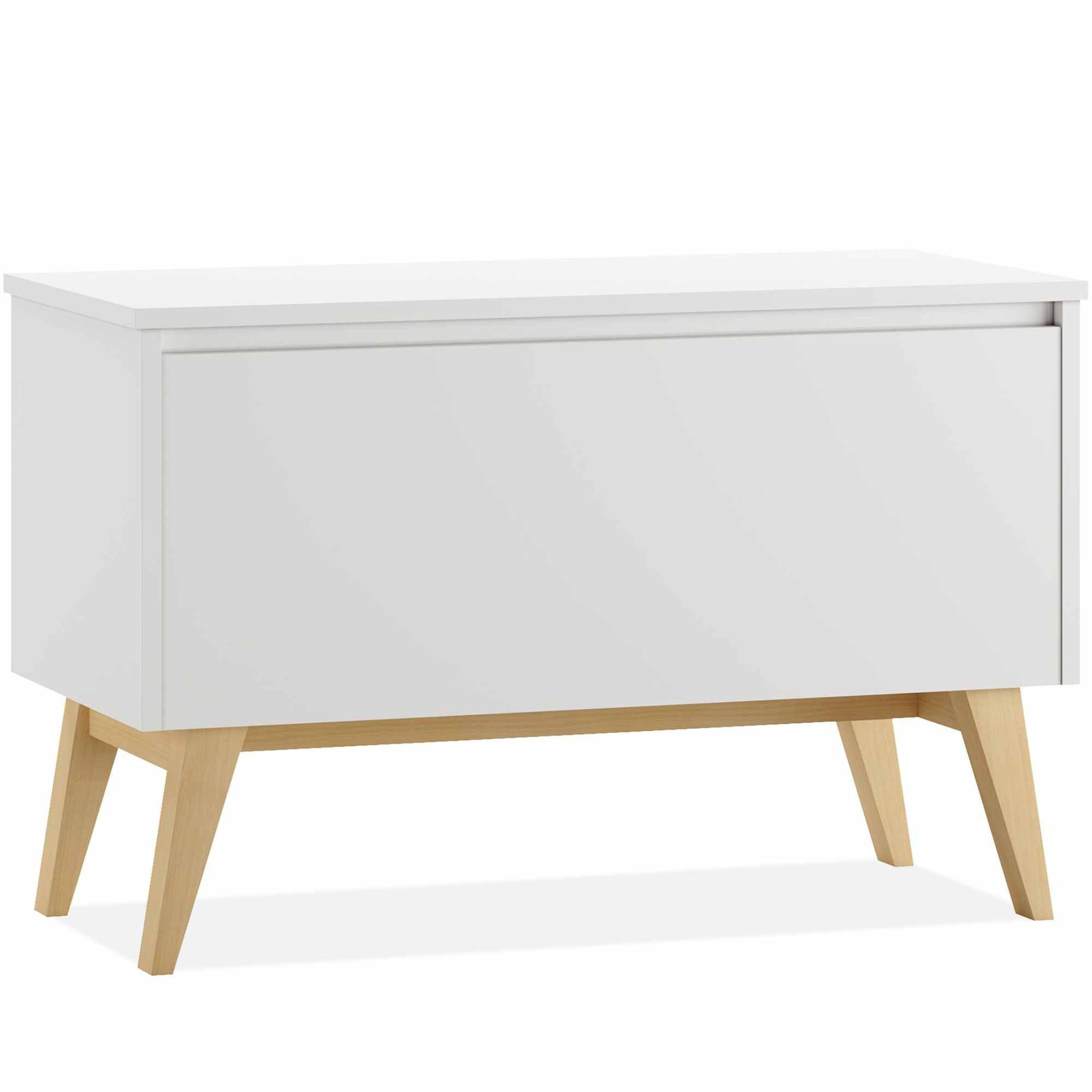 Konsimo® Spielzeugtruhe Weiß 91x59 cm