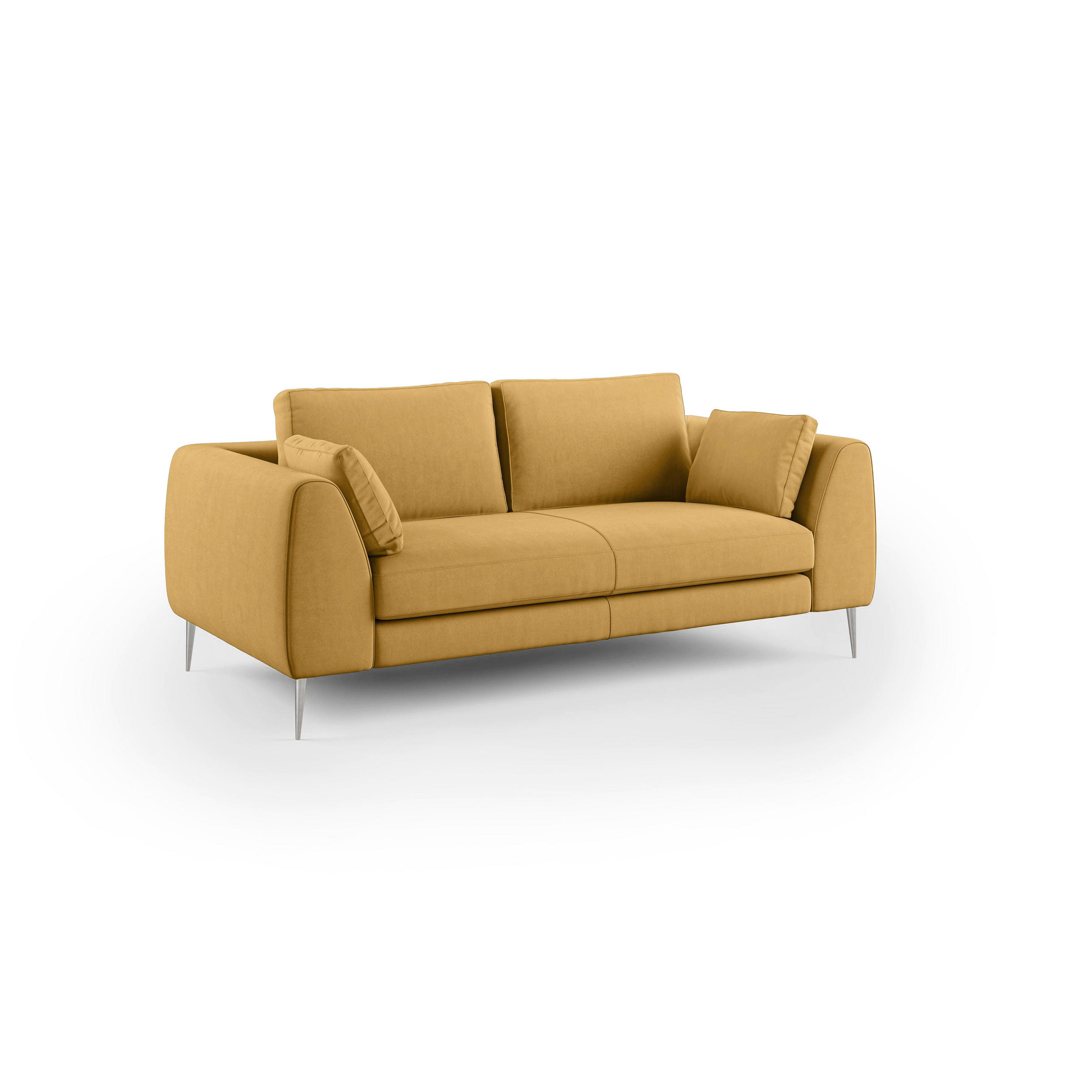 LINEARSOFA Plano - Gelb, Textil (196/86/102cm) - Divani.store