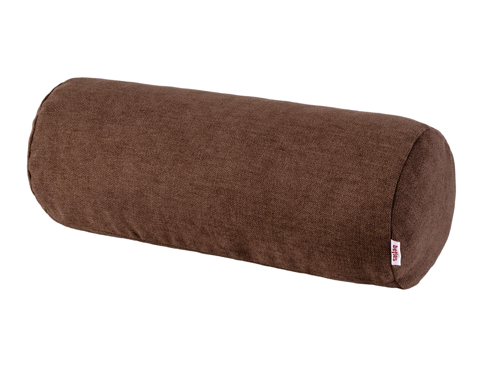 NACKENROLLENHÜLLE FarbTon Chenille-Haptik kaffe-braun 40/15 cm - Braun, Textil (15/40cm) - beties Heimtextil