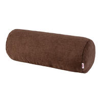 NACKENROLLENHÜLLE FarbTon Chenille-Haptik kaffe-braun 40/15 cm - Braun, Textil (15/40cm) - beties Heimtextil